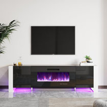 Fireplace tv stand store with swivel mount